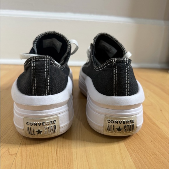 Converse  Chuck TaylorAll Star Platform Sneakers Black & White Women - Picture 6 of 10
